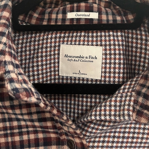 COPY - Abercrombie and Fitch Dual-pattern Flannel Size Large - Picture 4 of 7